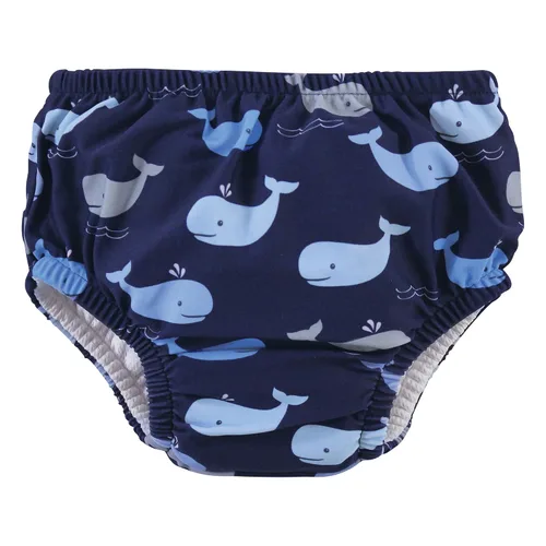 Miniatura 2 de Hudson Baby Pañales de natación unisex para bebé, ballenas, 6-12 meses