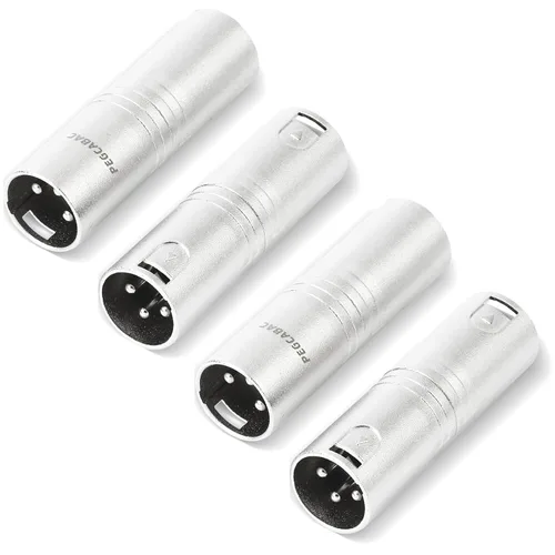 Miniatura 10 de Paquete de 2 adaptadores XLR hembra a XLR hembra, XLR de 3 pines hembra a XLR 3 pines hembra cambiador de género para micrófonos mezcladores
