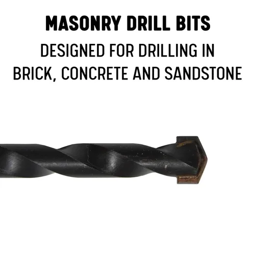 Miniatura 2 de Drill America DAM, broca de mampostería con punta de carburo (1/8" - 1"), vástago redondo, 1