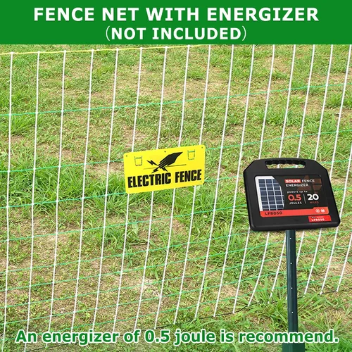 Miniatura 6 de Red eléctrica para cercas – Cercas de pollo para el patio, red semirrígida para ganado o aves de corral, valla de red de aves de corral de doble