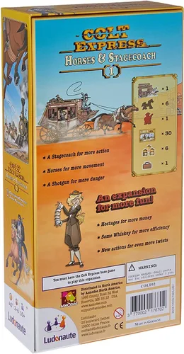 Miniatura 2 de Juego de cartas Ludonate Colt Epress Horses & Stagecoach