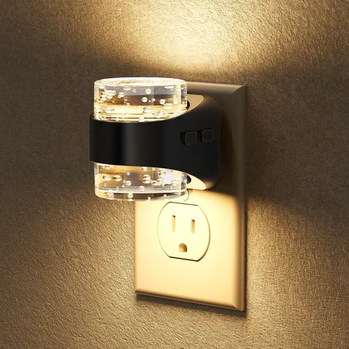 Miniatura 23 de Briignite - Luz nocturna LED enchufable en la pared - Luz nocturna regulable con diseño de burbuja 3000K/4000K/5000K y 3 niveles de brillo