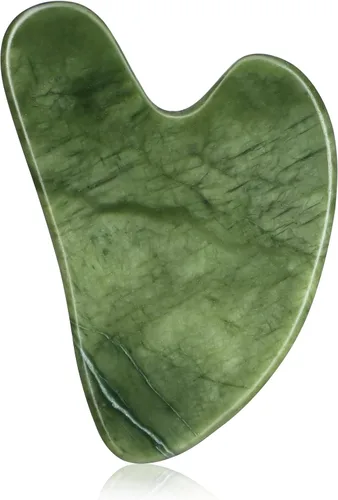 Miniatura 14 de rosenice Gua Sha - Herramientas faciales de guasha negra, piedra de jade Gua Sha para el cuidado de la piel facial, tensiones corporales faciales