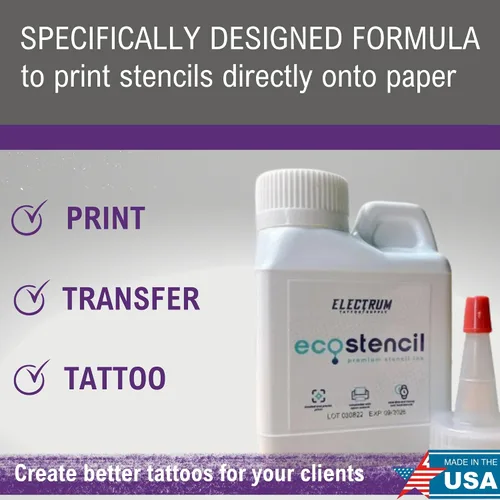 Miniatura 2 de Electrum Tinta de impresora Eco Stencils — Botella de 4 oz