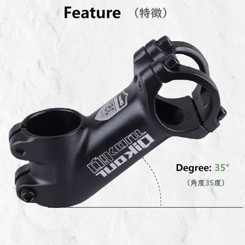 Miniatura 3 de JEELAD Bike Stem 31.8 Bicicleta Manillar Stem Bike Tenedor Extensor Manillar Corto Elevador Aleación de Aluminio para Bicicleta de Carretera MTB BMX