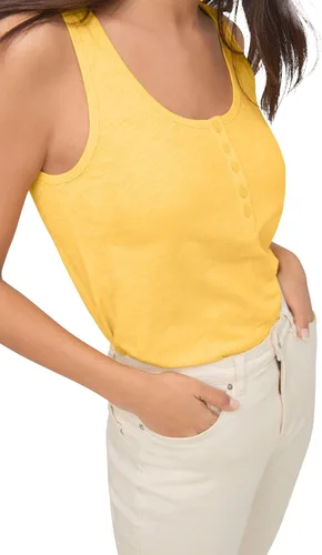 Miniatura 5 de Ellos Camiseta sin mangas de punto Henley de talla grande