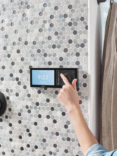 Miniatura 2 de Moen TS3302BL - Controlador de sistema de agua digital inteligente de 2 salidas para válvula de ducha termostática, en color negro mate