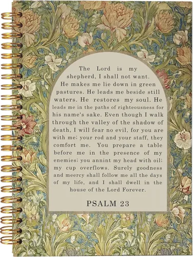 Miniatura 7 de VNWEK Escritura de la Biblia Mateo 5:3-16 Bendito es el pobre en espíritu Huellas de Dios Cuaderno de espiral con diario de 5.5 x 8.3 pulgadas