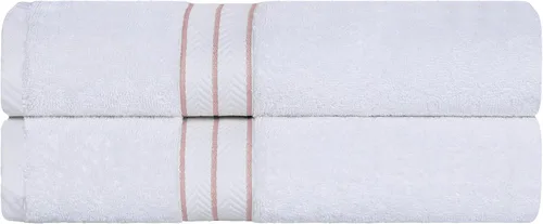Miniatura 37 de Juego de toallas de baño de algodón turco ultra suave de Superior, juego de 2 piezas, toallas para la ducha, baño, artículos esenciales para el Latte
