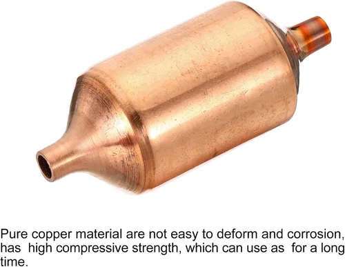 Miniatura 4 de PATIKIL Secador de filtro de aire acondicionado 1P, reemplazo de línea líquida de cobre puro para refrigerador de bomba de calor de CA, tono de cobre