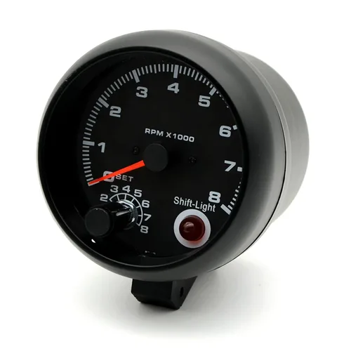 Miniatura 6 de Geevorks, tacómetros de reemplazo automotriz de 3.75'' 12V, 0-8000RPM luz azul, tacómetro de RPM para vehículos de gasolina de 1-8 cilindros, 1-2