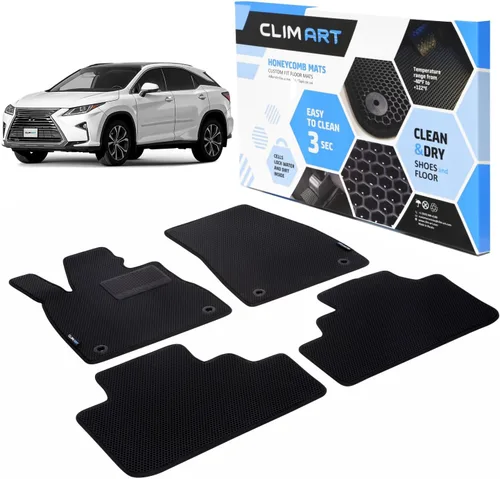 Miniatura 22 de CLIM ART Honeycomb FL051417021 - Alfombrillas de automóvil de ajuste personalizado para Honda CR-V 2017-2021, primera y 2ª fila, alfombrillas