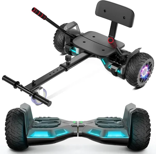 Miniatura 12 de CBD Patinete con luces LED Corlorful, ruedas de 6.5 pulgadas, scooter doble de 300 W para niños, niñas, niños y adultos, todas las edades