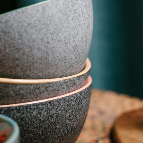 Miniatura 8 de Brew To A Tea BTAT - Cuencos de cerámica para cereales, 29 onzas, paquete de 6, 6.3 pulgadas, colores esmaltados en el interior, cuencos resistentes