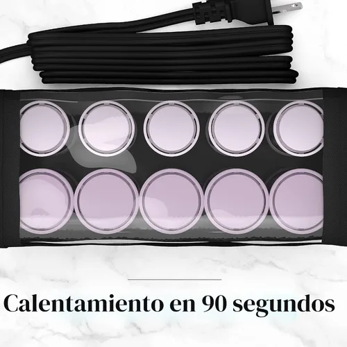 Miniatura 7 de Remington Rodillos calientes compactos de cerámica de doble voltaje para cabello largo y corto, moldeadores de cabello, rizadores de pelo, 1-1 ¼