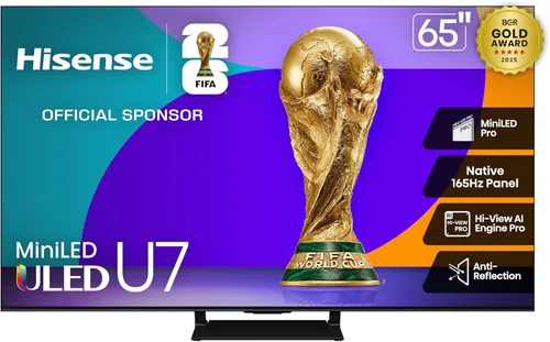 Miniatura 39 de Hisense 55" U7 Mini-LED ULED 4K UHD Best Premium Gaming Google Smart TV (55U7SG, 2026 NUEVO) - Hi-QLED, Native 165Hz, VRR 330, HDR10+, Dolby Vision