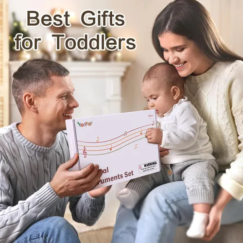 Miniatura 6 de Juguetes musicales para regalos de cumpleaños de niñas de 2 y 3 años, juguetes Montessori de madera para niños de 2 años, instrumentos musicales 8