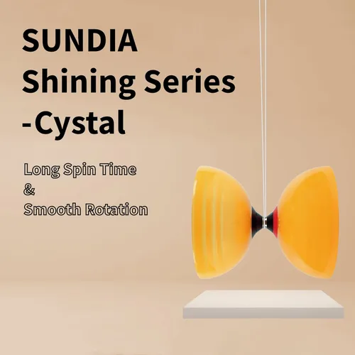 Miniatura 2 de SUNDIA Shining Series - Diábolo profesional de triple rodamiento para giros largos, rotaciones suaves, alto rendimiento para todos los trucos
