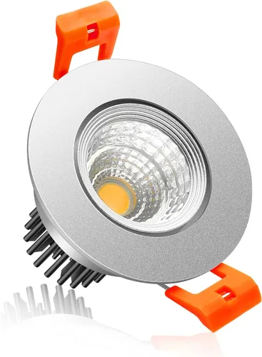 Miniatura 11 de Lámpara LED Downlight de 2 pulgadas, kit de luz de techo regulable de 3 W, luz blanca ultra cálida de 2700 K, luces LED blancas CRI80