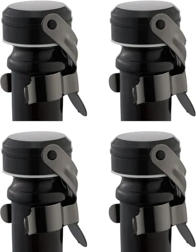 Miniatura 14 de WOTOR Tapones para botella de vino y champán de acero inoxidable con silicona de grado alimenticio, a prueba de fugas, se mantienen frescos