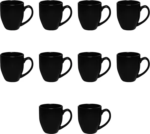 Miniatura 9 de DISCOUNT PROMOS Juego de 10 tazas de café grandes de 16 onzas, paquete a granel, perfectas para té, espresso, capuchino, cacao caliente, color verde