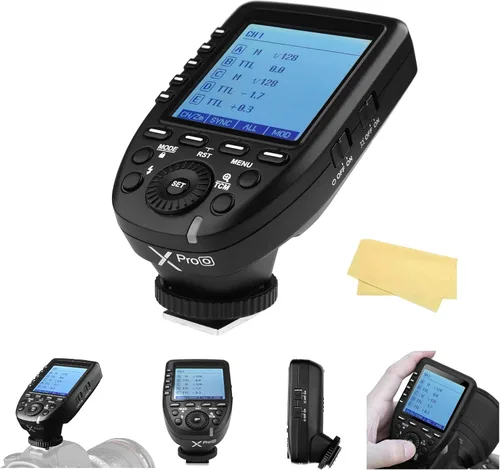 Miniatura 10 de Godox XPro-N i-TTL 2.4G Transmisor de disparador de flash inalámbrico de sincronización de alta velocidad compatible con cámaras Nikon, 1/8000s, 11
