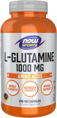 Miniatura 11 de NOW Foods Nutrición deportiva, L-glutamina, doble fuerza 1,000 mg, aminoácidos, 120 cápsulas vegetales
