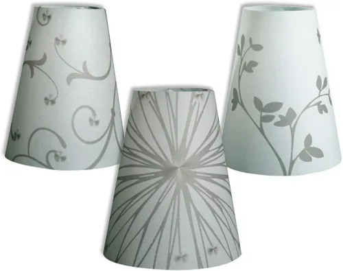 Miniatura 7 de Royal Designs Vellum Tea Light - Pantalla de cristal de vino, diseño de mariposa naranja, juego de 6