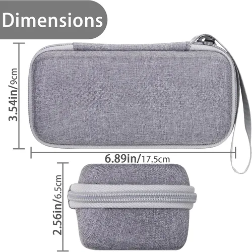 Miniatura 7 de Aenllosi Estuche rígido para Rode Wireless ME/GO III/GO II Sistema de micrófono inalámbrico digital compacto de doble canal (gris)