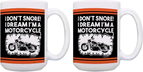 Miniatura 8 de ThisWear Regalos de motocicleta para hombres, taza de café de cerámica de 15 onzas con asa