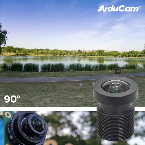Miniatura 4 de Arducam Kit de lentes M12 para cámara Raspberry Pi HQ (tipo 1/2.3), telefoto de 20 a 180 grados, gran angular, lentes ojo de pez con adaptador M12 a