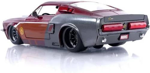 Miniatura 4 de Jada Toys Marvel Guardians of The Galaxy 1:24 1967 Shelby GT500 - Coche fundido a presión con figura de señor de las estrellas de 2.75 pulgadas