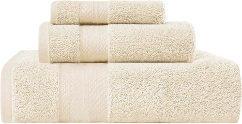 Miniatura 91 de Superior Juego de toallas de algodón turco de 9 piezas, 3 toallas de baño, 3 manos, 3 toallas faciales para el hogar, artículos esenciales de baño