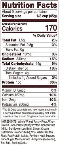 Miniatura 2 de Bob's Red Mill Mill Protein - Mezcla para panqueques y waffles, 14 onzas (paquete de 3)