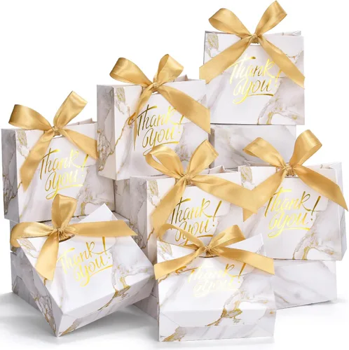 Miniatura 9 de EQOREIIN Bolsas de regalo pequeñas, paquete de 25 bolsas de regalo de 4.5 x 1.8 x 3.9 pulgadas, mini bolsas de agradecimiento de papel kraft negro