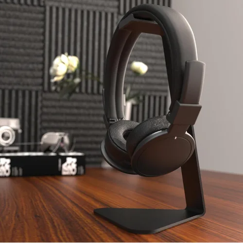 Miniatura 6 de Kanto H1 Soporte universal para auriculares - Negro - Construcción de acero sólido - Superficie de descanso de silicona curvada