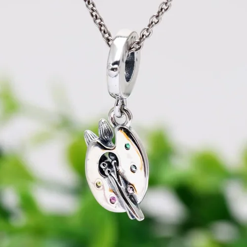 Miniatura 6 de Dijes de plata de ley 925 para pulseras y collares, cuentas de tortuga marina, perro, mamá, viajes, cuentas de árbol familiar, regalo de joyería