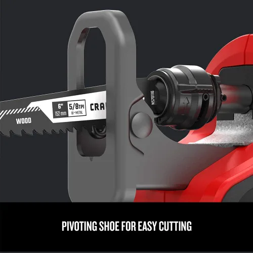 Miniatura 2 de CRAFTSMAN V20 - Kit de sierra recíproca inalámbrica, 3000 RPM, 14.5 pulgadas, batería y cargador incluidos (CMCS300M1)