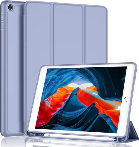 Miniatura 37 de iMieet - Funda para iPad de 9ª generación 2021/iPad de 8ª generación 2020 de 10.2 pulgadas con soporte para lápices, funda para iPad de 7ª