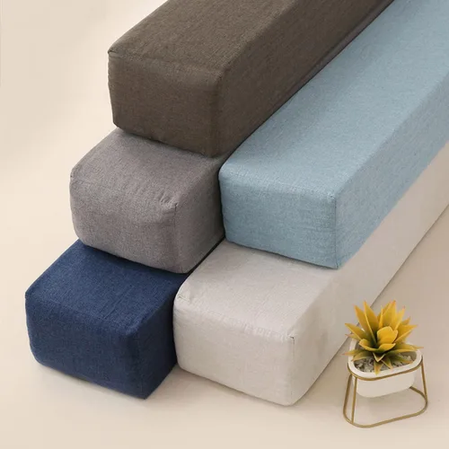 Miniatura 6 de Relleno de espacio para mesita de noche para extensor de colchón rectangular de pared, esponja gruesa, almohada de cuña larga entre cabecera y Beige