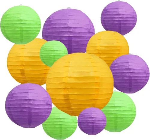 Miniatura 11 de 20 linternas de papel negras para fiestas, 6, 8, 10, 12 pulgadas, chinas, asiáticas, colgantes, redondas, para cumpleaños, bodas, Halloween