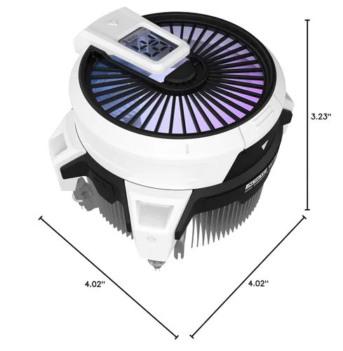 Miniatura 8 de ALSEYE W90 Enfriador de CPU, Enfriador de CPU con Visualización de Temperatura para Caja de PC de Tamaño Pequeño con Potente Ventilador