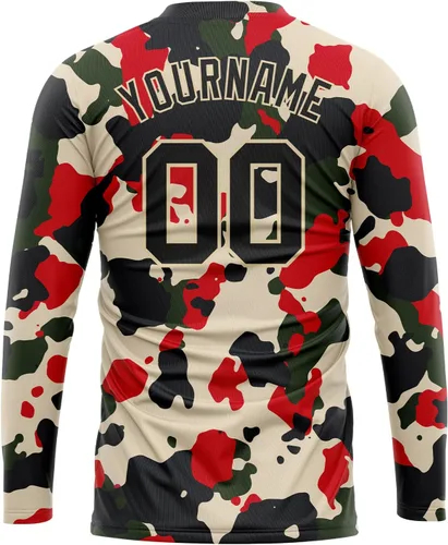 Miniatura 32 de Camisetas de manga larga para hombre, diseño de hip hop, estampado gráfico, informal, manga larga, graffiti, teñido anudado, camiseta
