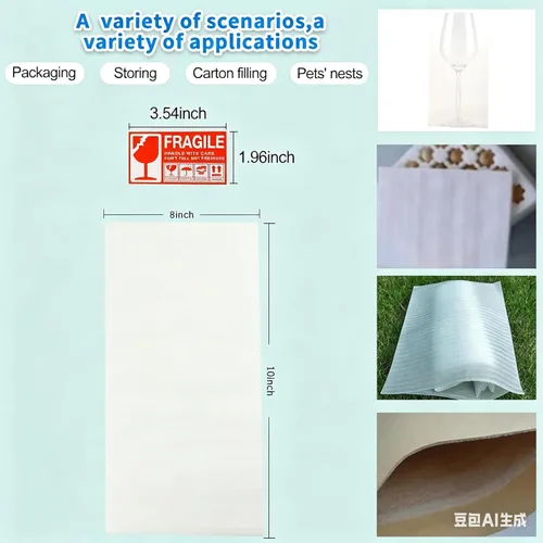 Miniatura 2 de JIUZHOUXIN Bolsas de espuma, bolsa de espuma acolchada para mudanza y almacenamiento, conveniente de usar, lo que hace que el embalaje