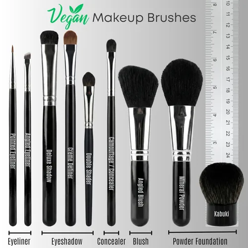 Miniatura 5 de Creme Definer - Brocha para sombra de ojos, cerdas veganas sintéticas suaves y gruesas de alta calidad, brocha plana para sombra de ojos en crema