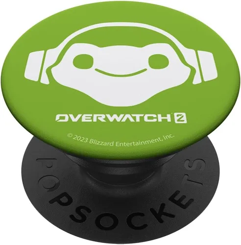 Miniatura 6 de Overwatch 2 Lúcio Green Frog Center Hero Icon PopSockets MagSafe PopGrip para iPhone