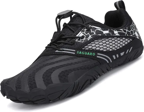 SAGUARO Zapatos de agua para niños y niñas, de secado rápido, zapatos deportivos ligeros (niños pequeñosniños grandes), Negro -