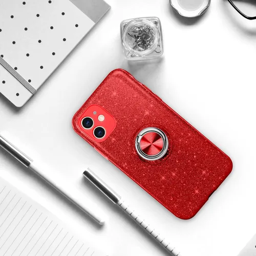Miniatura 6 de Funda para iPhone 11, funda para iPhone 11, delgada, brillante, suave, TPU a prueba de golpes, anillo protector de protección híbrida para niñas