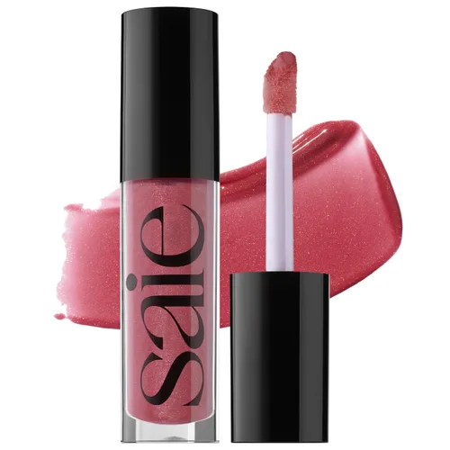 Miniatura 10 de Saie Glossybounce - Brillo labial hidratante y aceite labial con tinte híbrido con ácido hialurónico y aceite de jojoba para labios no pegajosos