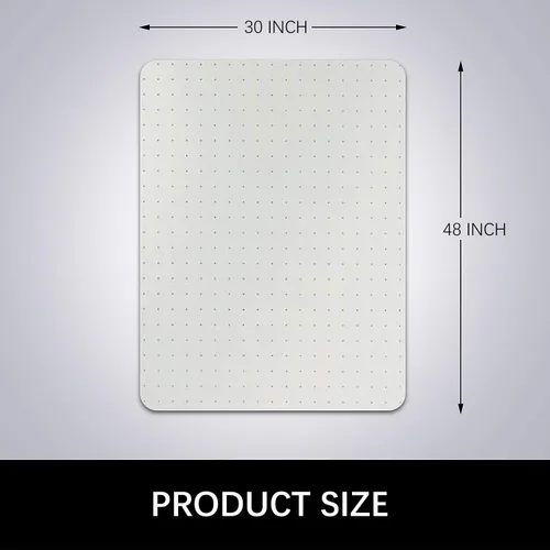 Miniatura 7 de Kuyal Tapete para Silla de Escritorio para Alfombra, 30'' x 48'' Rectángulo Tapetes Transparentes para Sillas Bueno para Escritorios, Oficina
